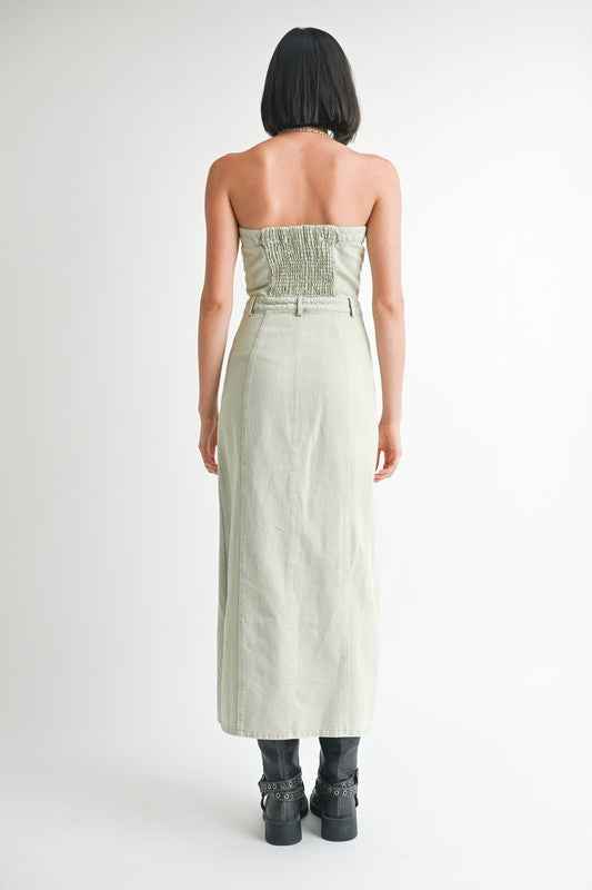 BUTTON UP TUBE DENIM DRESS WITH SLIT 22662337_8379b155-66c0-486e-a885-f4ff1d602ee5