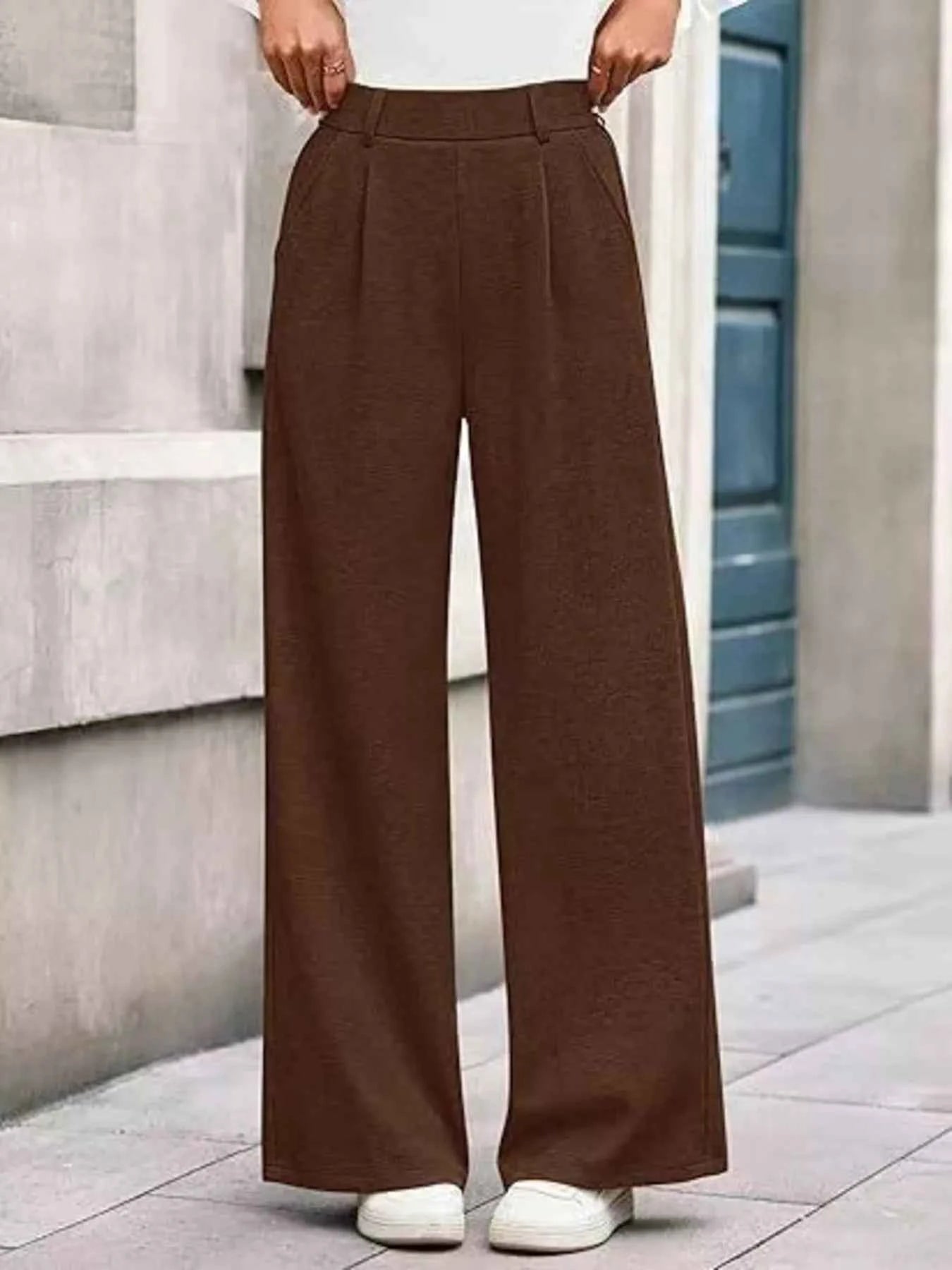 Wide-Leg Pants Coffee Brown 227d1fc91e0e4892bae1434df6b4bbea-Max-Origin