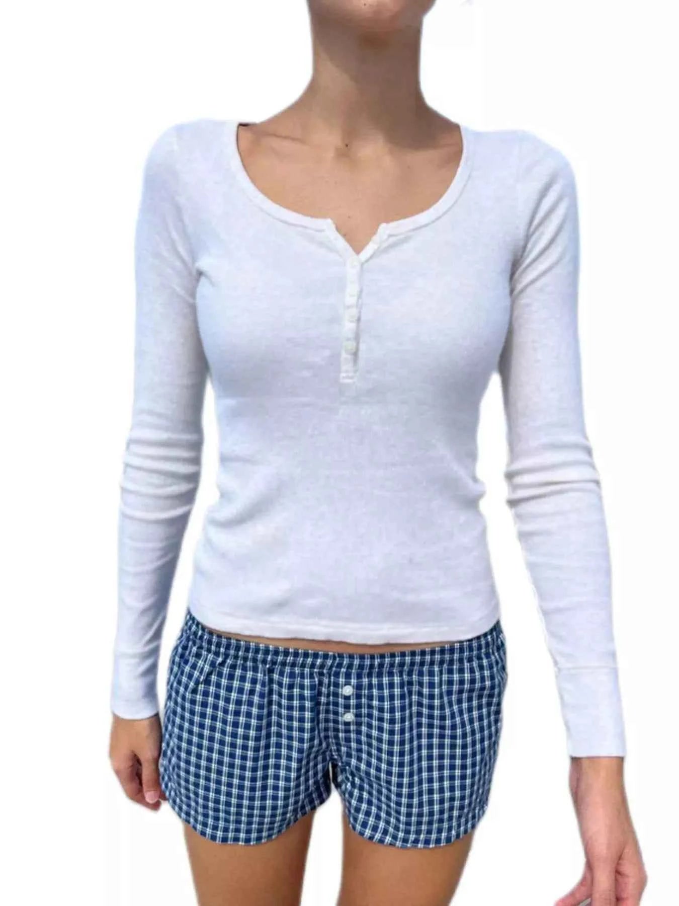 Striped Long Sleeve Henley T-Shirt 22b319d7-c898-4a13-b4f2-b32996416511-Max-Origin
