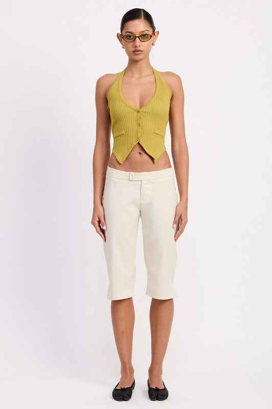 TAILORED MID RISE BERMUDA PANTS WITH FRONT BUTTON 23551161_4b367fac-f078-49a5-9a6d-d131bae6d821