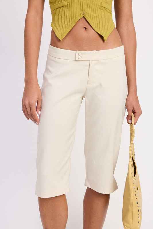 TAILORED MID RISE BERMUDA PANTS WITH FRONT BUTTON 23551161_6e657882-3c84-4623-83b9-159b1e99bc34