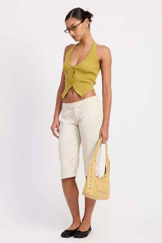 TAILORED MID RISE BERMUDA PANTS WITH FRONT BUTTON 23551161_85f978a7-5e05-46f0-9491-3b4314df06b0