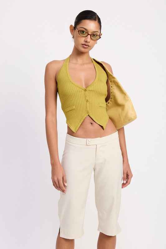 TAILORED MID RISE BERMUDA PANTS WITH FRONT BUTTON 23551161_de6a2718-5df4-4ed0-9bfb-67ac3a9db3fe