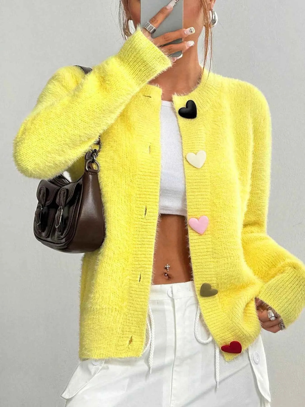 Heart Button Fuzzy Cardigan 2399ca66-89df-4260-bc50-540d62b36764-Max-Origin