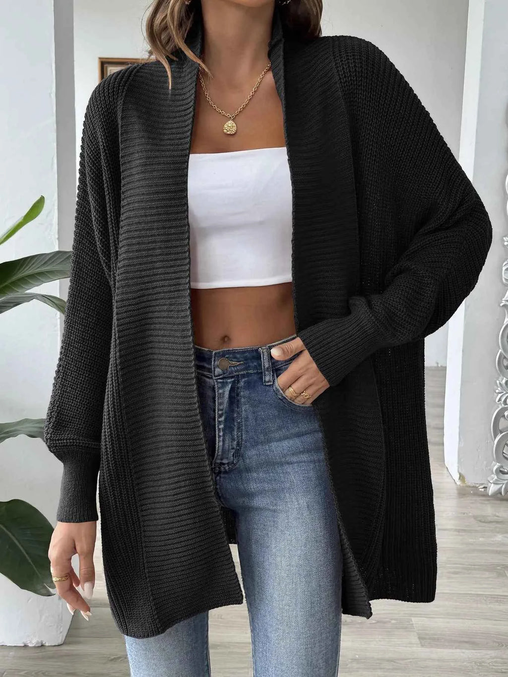 Oversized Knit Open Front Cardigan 23b1c9cb6c8941c29b42c3895e624d17-Max-Origin