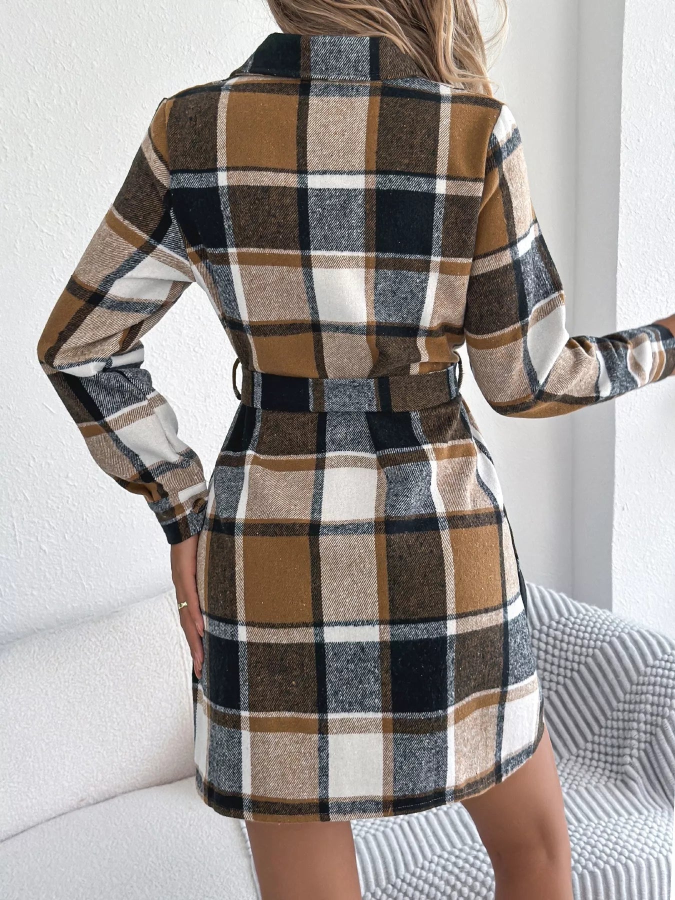 Plaid Button Front Tie Waist Shirt Dress 23f349cce2ca4806b6a837782a99c92c-Max-Origin