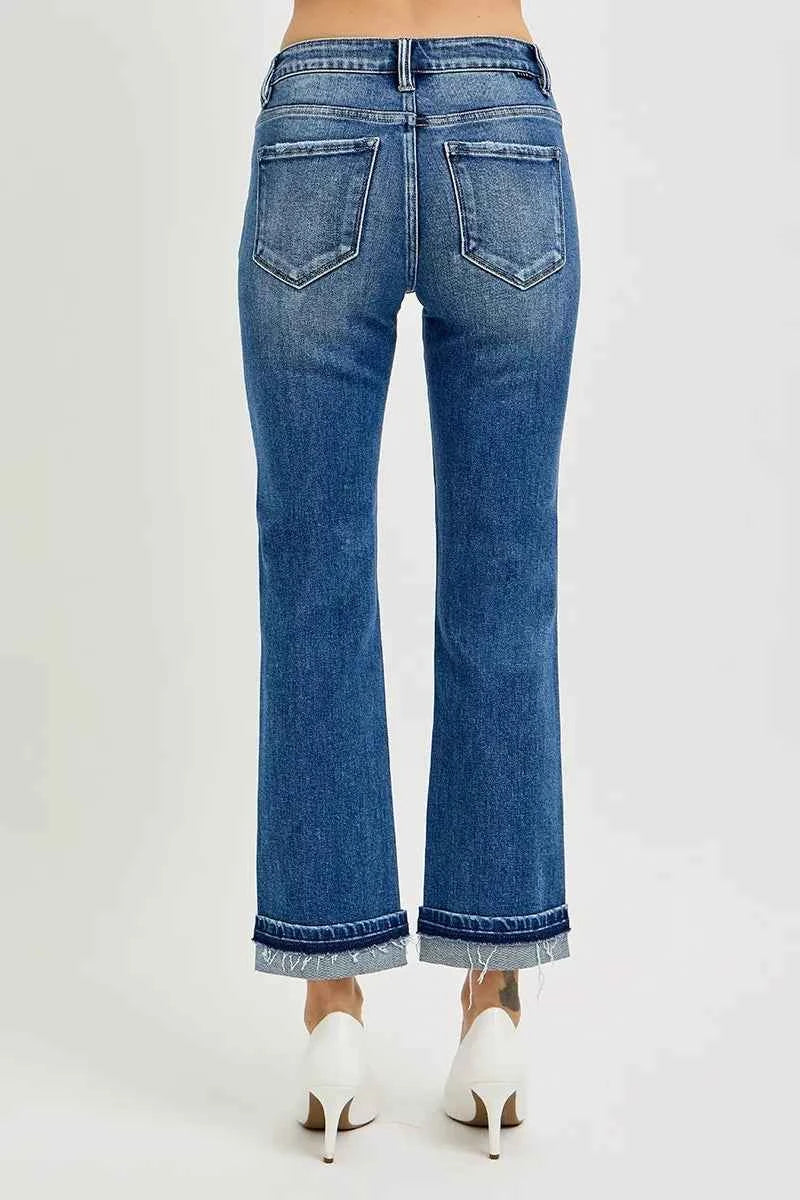 RISEN Mid Rise Ankle Straight Cuffed Jeans 23fb4e74de07470189e63c4998f6da85-Max-Origin