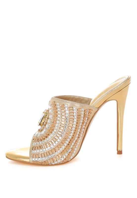 Boska Slip On Embellished Stiletto Heels 24103004-927e-4645-a418-f8df73b80d1d