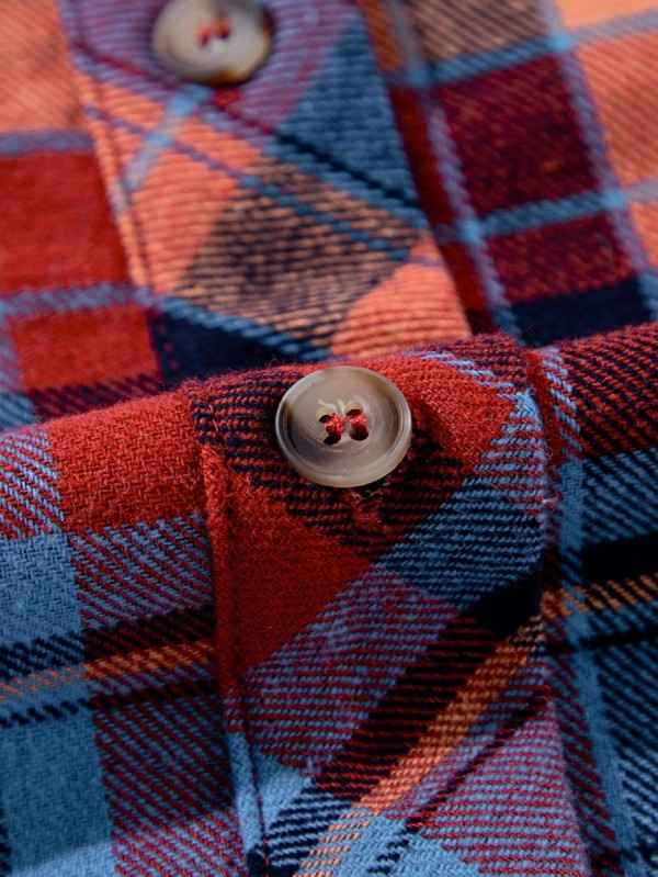 cotton Boho Red Mint Plaid Button Shirt Shacket 24159830_d9d8ff6d-311e-4f4c-b942-ad64107d148a