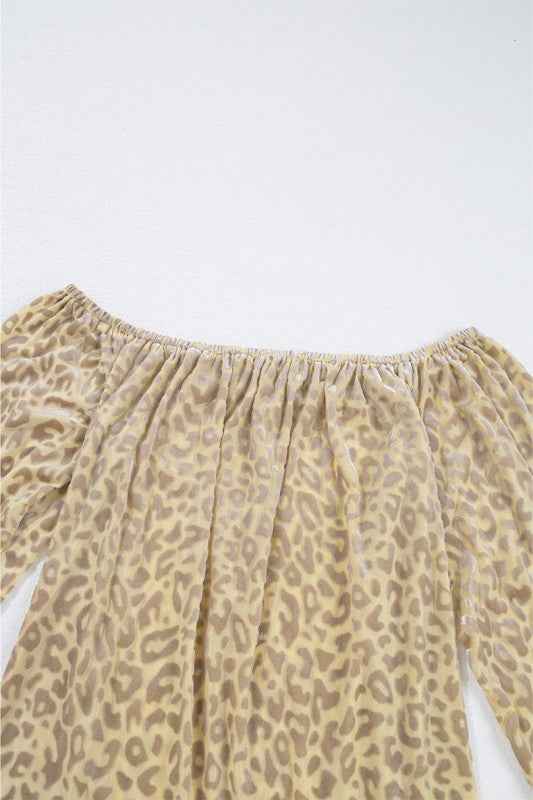 Women Leopard Velvet Burnout Off Shoulder Blouse 24264473_ce70d881-368d-4147-9ff7-e9164c023d0e