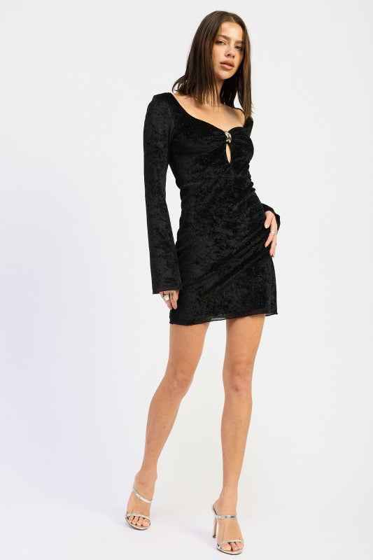 SWEET HEART NECKLINE LONG SLEEVE MINI DRESS 24268294_6320e1f4-f6cc-4a40-abbc-94cedc76c779