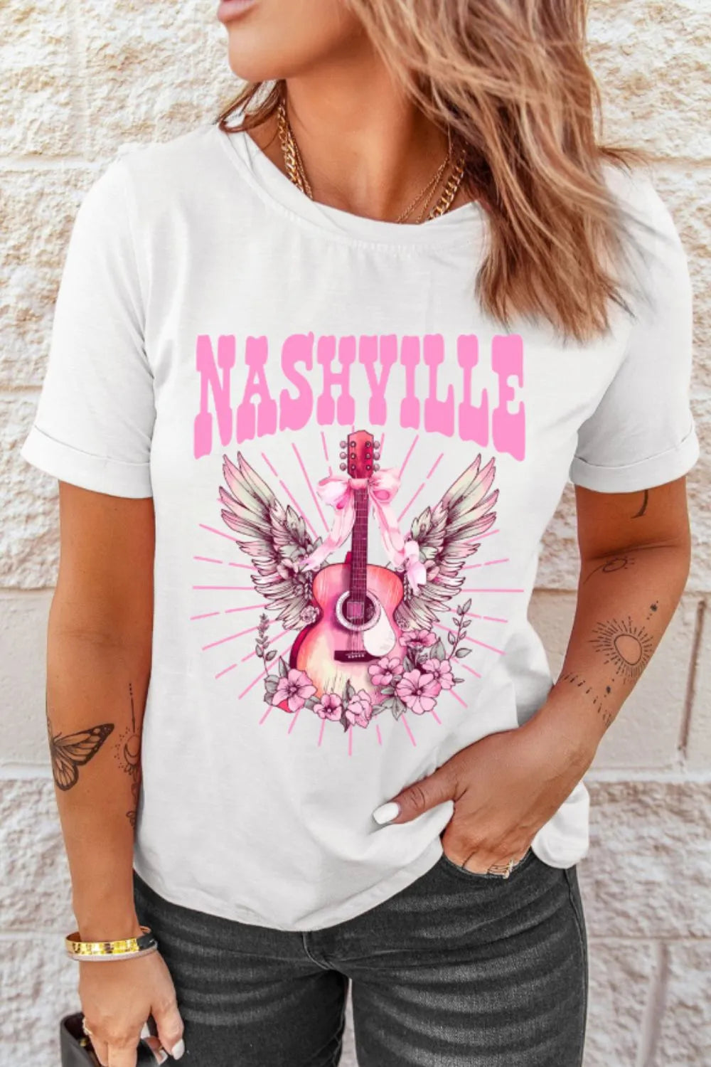 Graphic Round Neck Short Sleeve T-Shirt 24278cd7-e00f-466b-9728-74adc34c6a9c-Max-Origin