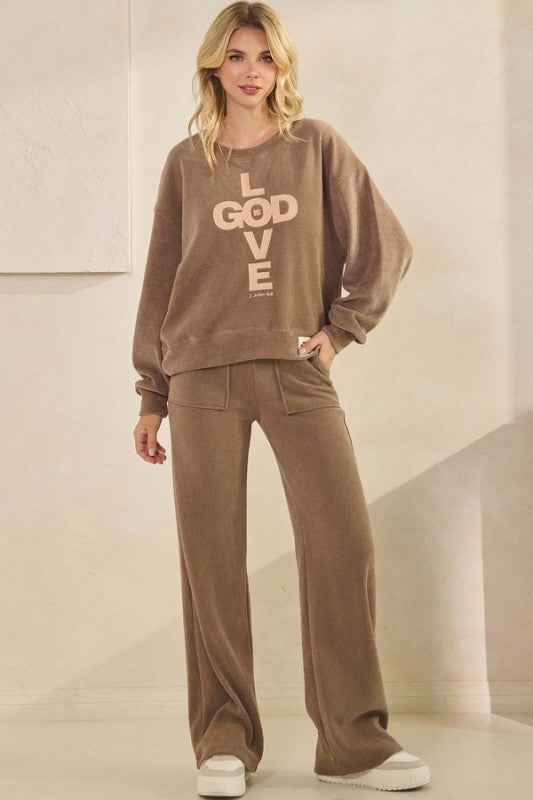 Women's God Is Love Corduroy Graphic Sweatshirt 24350862_3890a9c9-6038-48ed-9ff4-5dc6ec159201