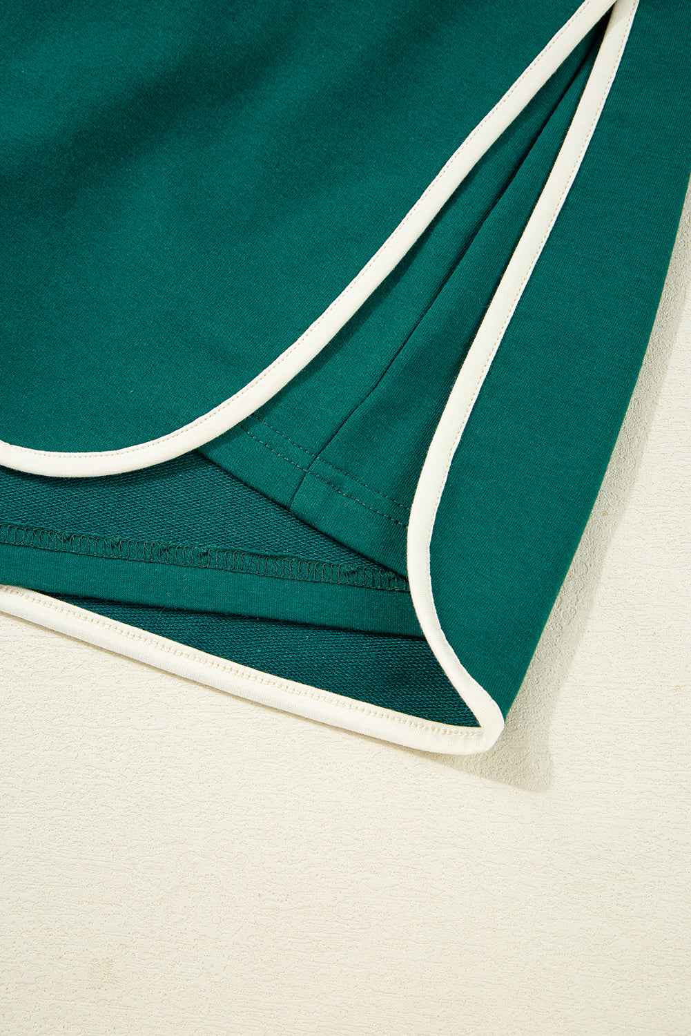 Bonbon Plus Size Contrast Trim T Shirt and Skort Two Piece Set 244854c8aa873043