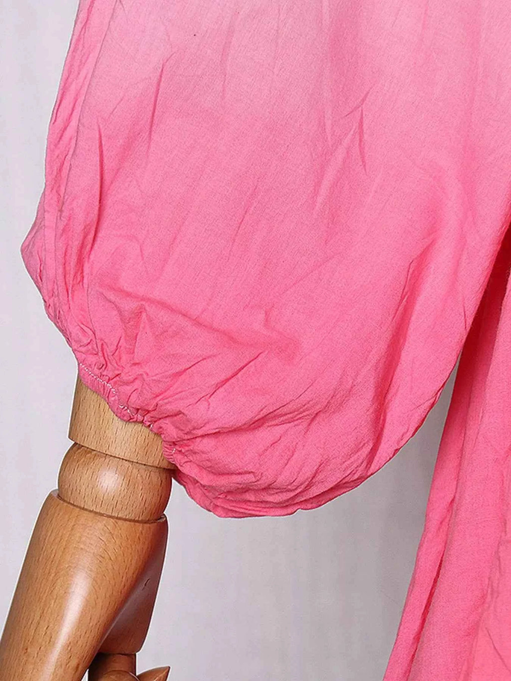 Gradient Round Neck Balloon Sleeve Dress 2458e616-5d18-480b-a1f4-1fa3b2907da3-Max-Origin