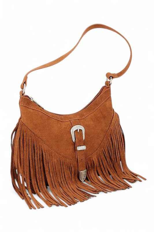 Western Buckle Faux Suede Fringe Bag 24694649_d33bed13-b772-4710-b772-5250e56fa002