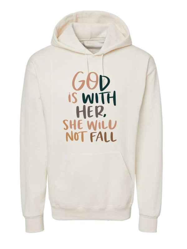 God With Her She Will Not Fall Graphic Sweatshirt Cream 24738908_85a7baae-563d-4ddb-bddb-cff0d7cbdd18