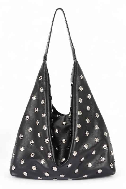 Shiny Studs Oversize Hobo Bag Black O S 24746053_854f7aef-3763-4699-b81a-2c49d02e8abd