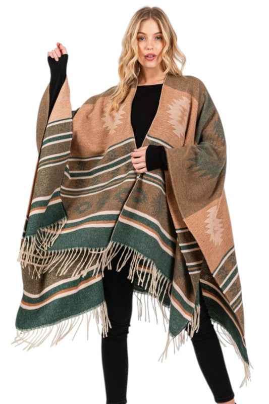 Aztec Pattern Fringe Ruana Cardigan Warp Scarf 24773010_a7d9a3d6-9971-4041-aa1c-5044391ed7b3