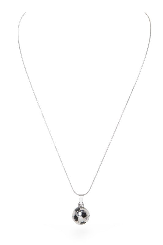 Soccer Ball Pendant Stainless Steel Necklace 24776382_dc49bffa-89ac-43c2-8bcc-830903f342a8
