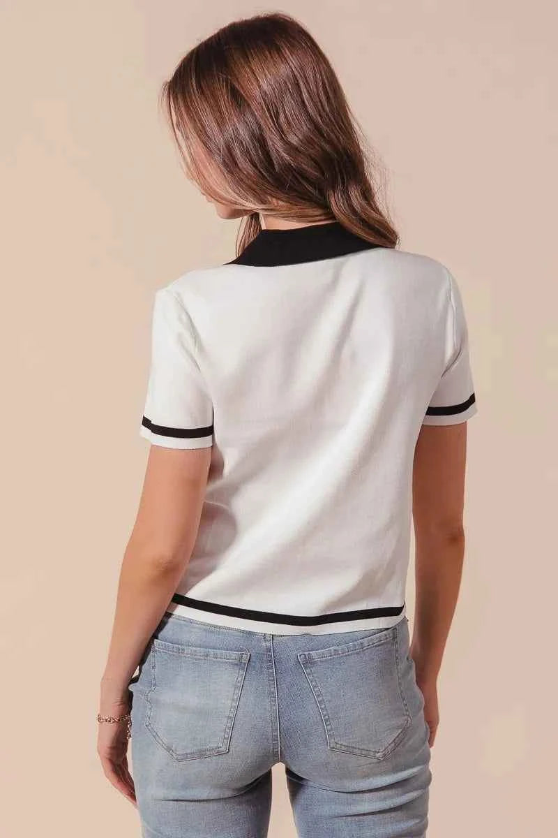 SO ME Button Down Knitted Sweater Shirt Top 247fbf3c0271429b9442aad5ead16ba7-Max-Origin