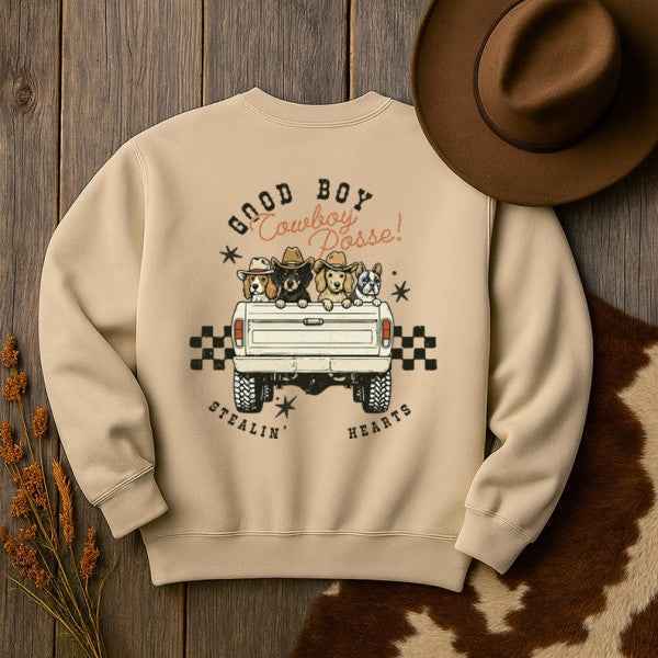 Good Boy Cowboy Posse Graphic Sweatshirt SAND 24803379_20b133e9-47ca-4f34-bd7f-cd5a51ec82dc