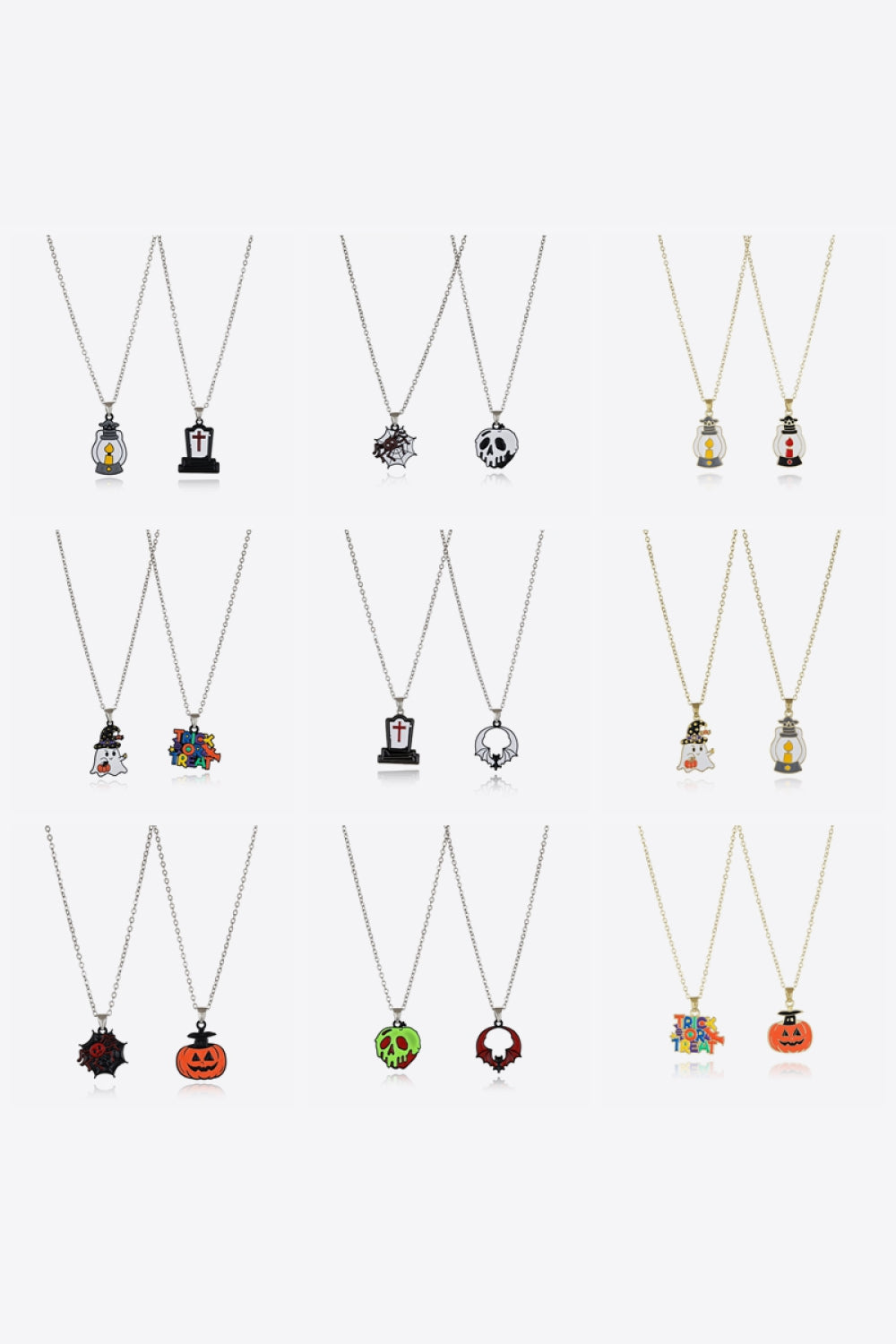 Two-Piece Halloween Theme Necklace Set 24be7626d0634fc8b3c3573f40d84097-Max