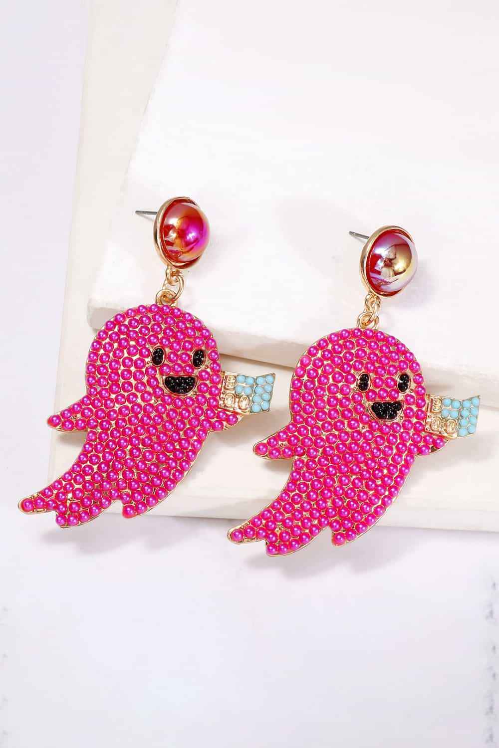 Ghost Shape Synthetic Pearl Dangle Earrings 24db863359564f64bed19b4faf34bcda-Max
