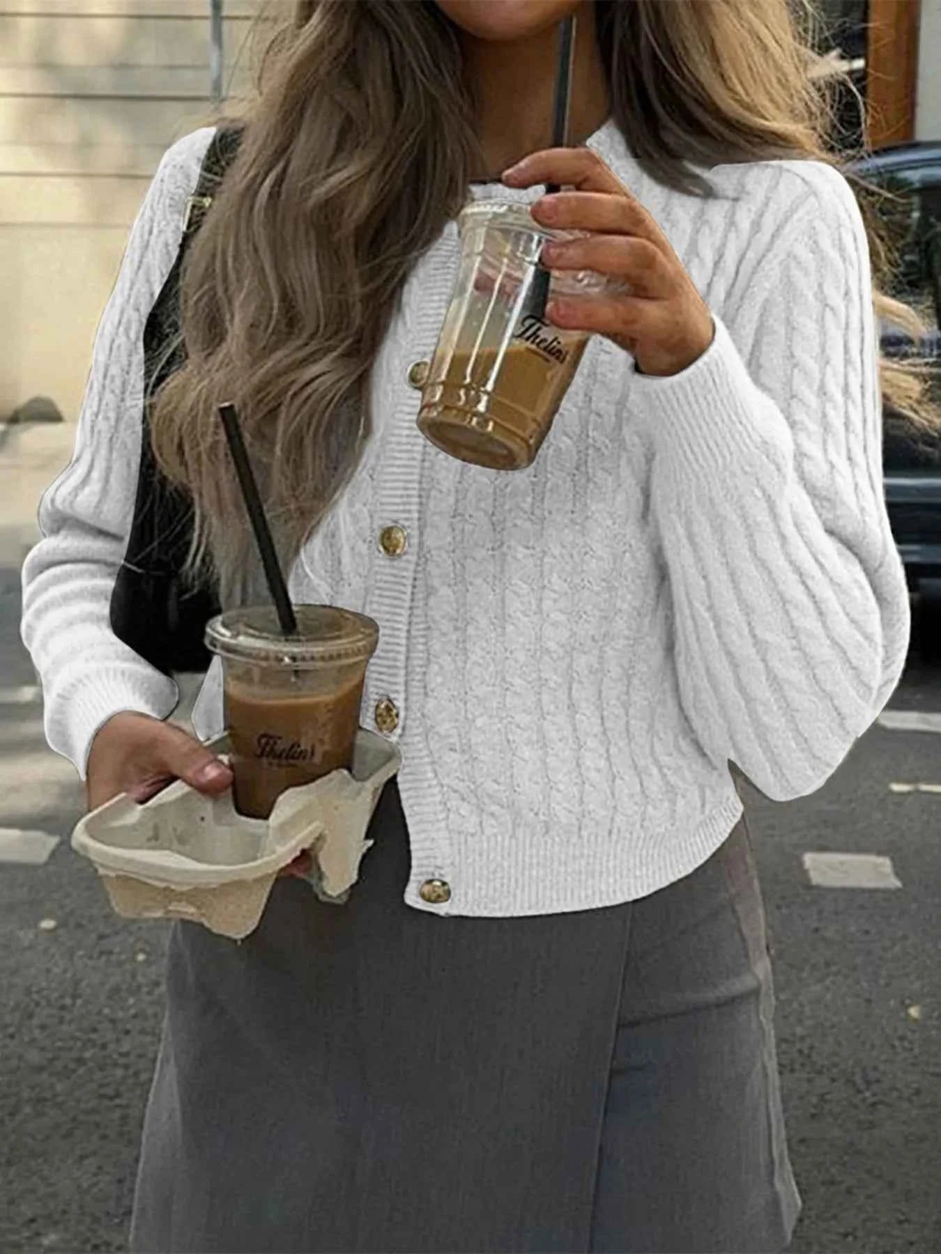 Cable Knit Button-Up Cardigan 253a03b9829b4c638fa498aaab584437-Max-Origin