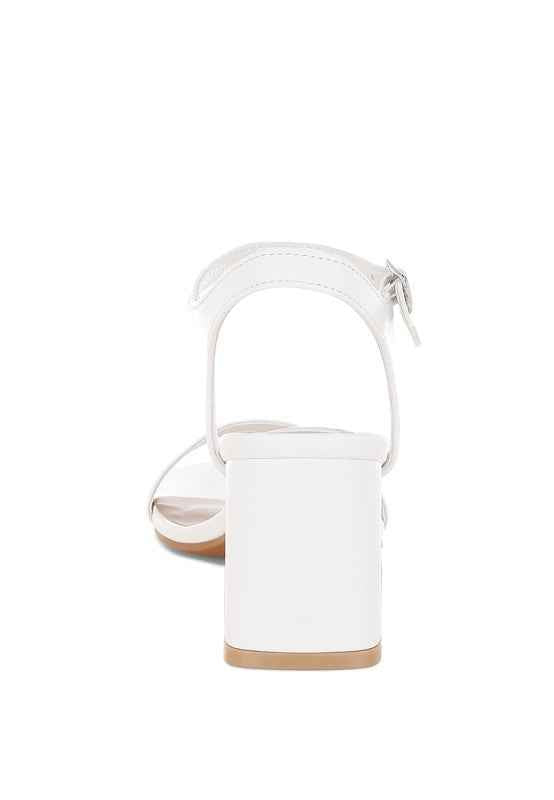 Kazara Faux Leather Block Heels 255086c9-c154-4a96-81c3-b09bdcbedc41