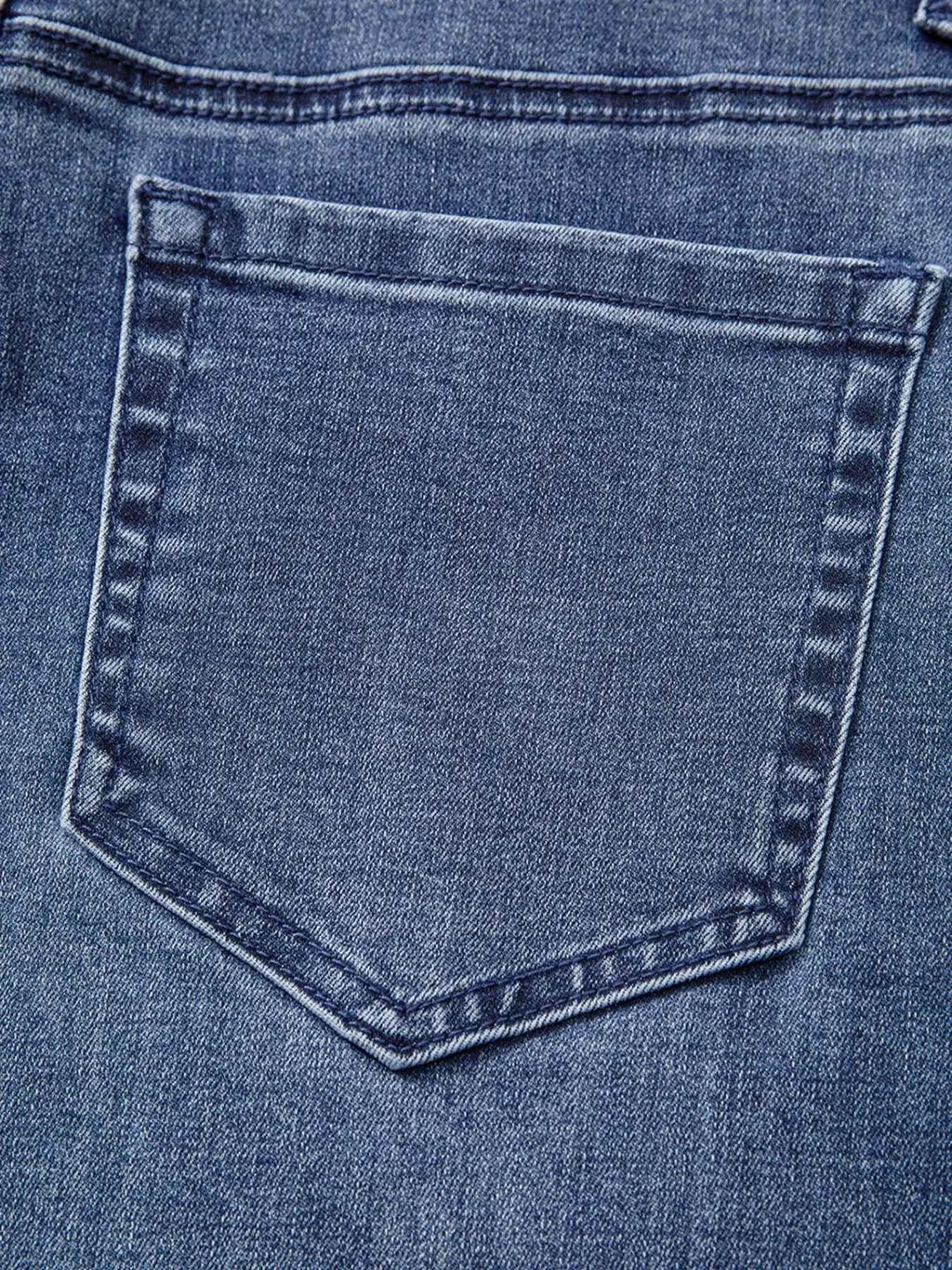 High Waist Button Zip Flare Leg Jeans 25590296666f4667bfba8a9f7c7a4102-Max-Origin