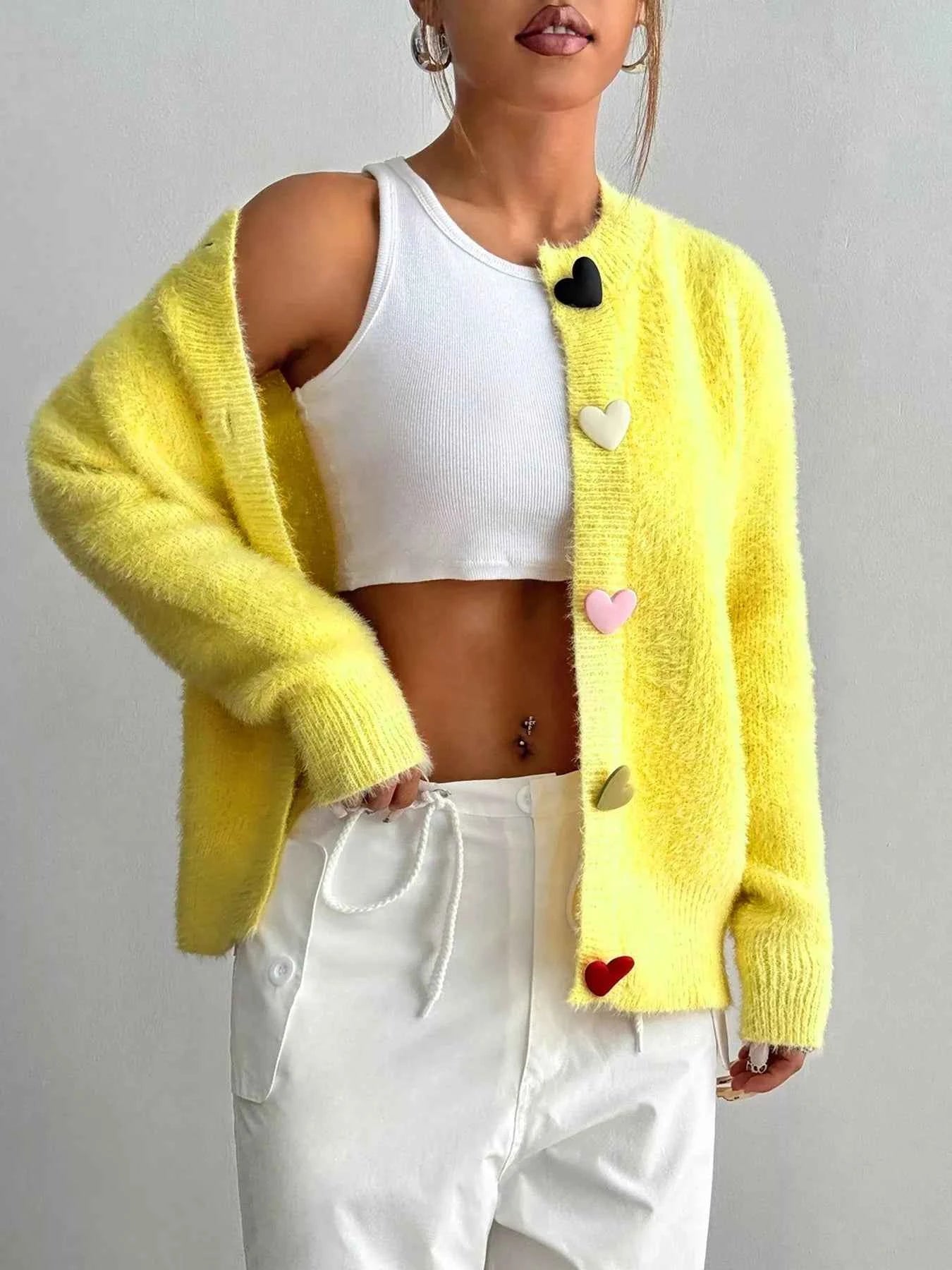 Heart Button Fuzzy Cardigan 25645201-f21f-4ebf-85df-8ceba618f23b-Max-Origin