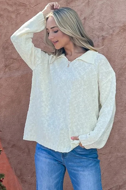 And The Why Textured Basic Collar Neck Sweater Pullover 25727ccdc3df4a4c891bd2181c178114-Max-Origin