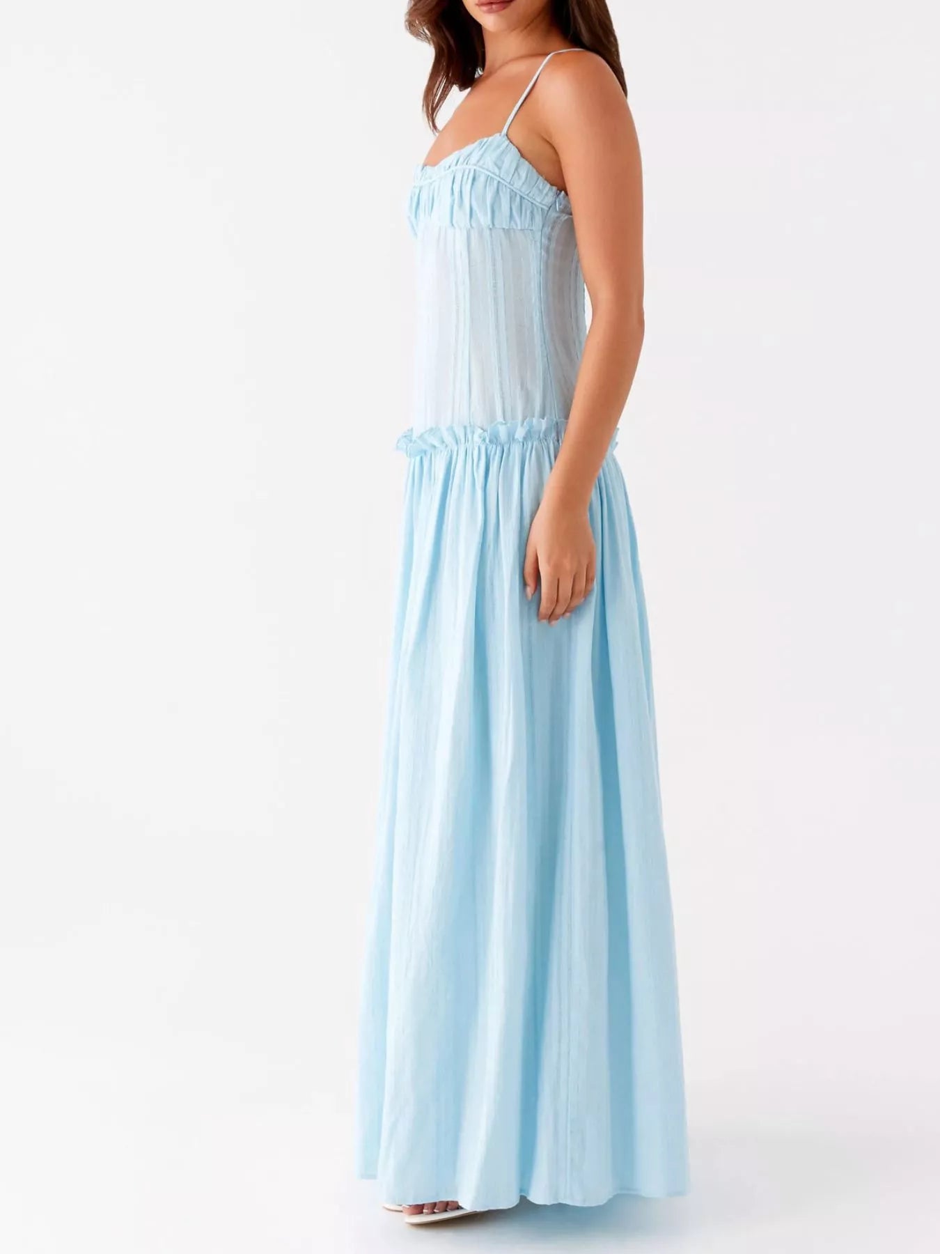 Frill Spaghetti Strap Maxi Dress 258e6992-455d-4a03-a8d5-5a2fdc1c4e5c-Max-Origin