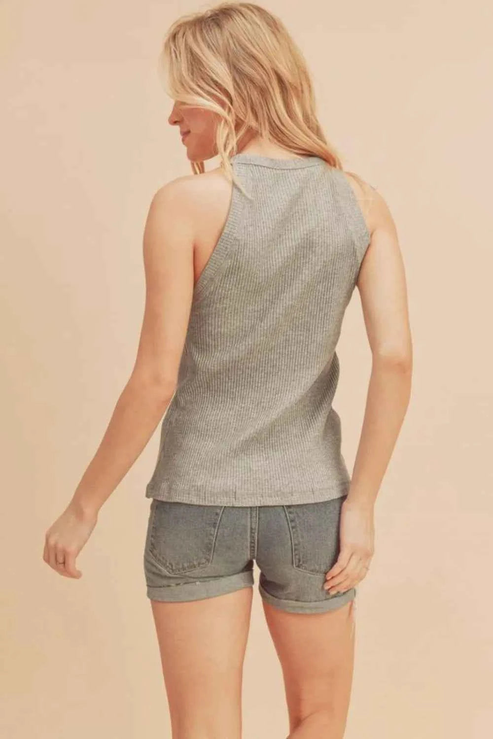 Aemi + Co Ribbed Round Neck Tank 25a6fda4-1928-4c06-a0a9-f7629cf32671-Max