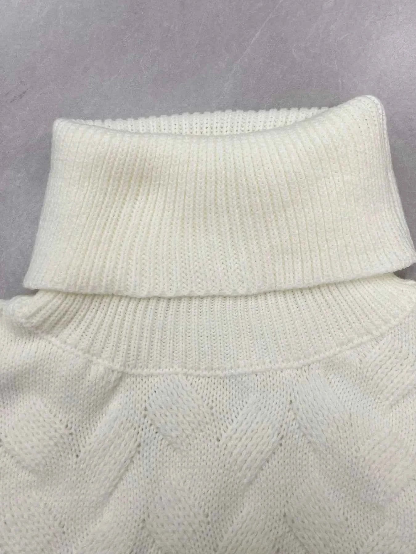 Ribbed Hem Turtleneck Long Sleeve Sweater 25f93db0-e323-420d-8d0c-b27425b22e68-Max-Origin