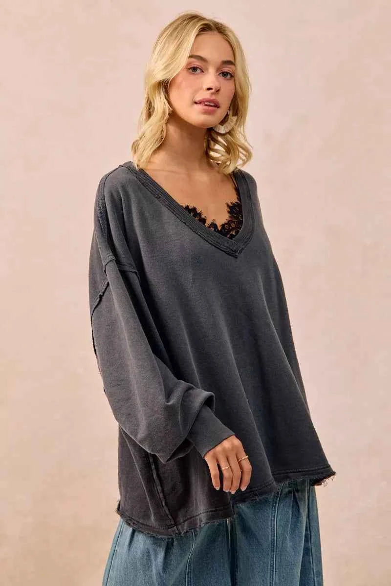 BiBi Mineral Washed French Terry Oversized Sweatshirt 263c75555d0045ab8ee7e72230b0fc53-Max-Origin