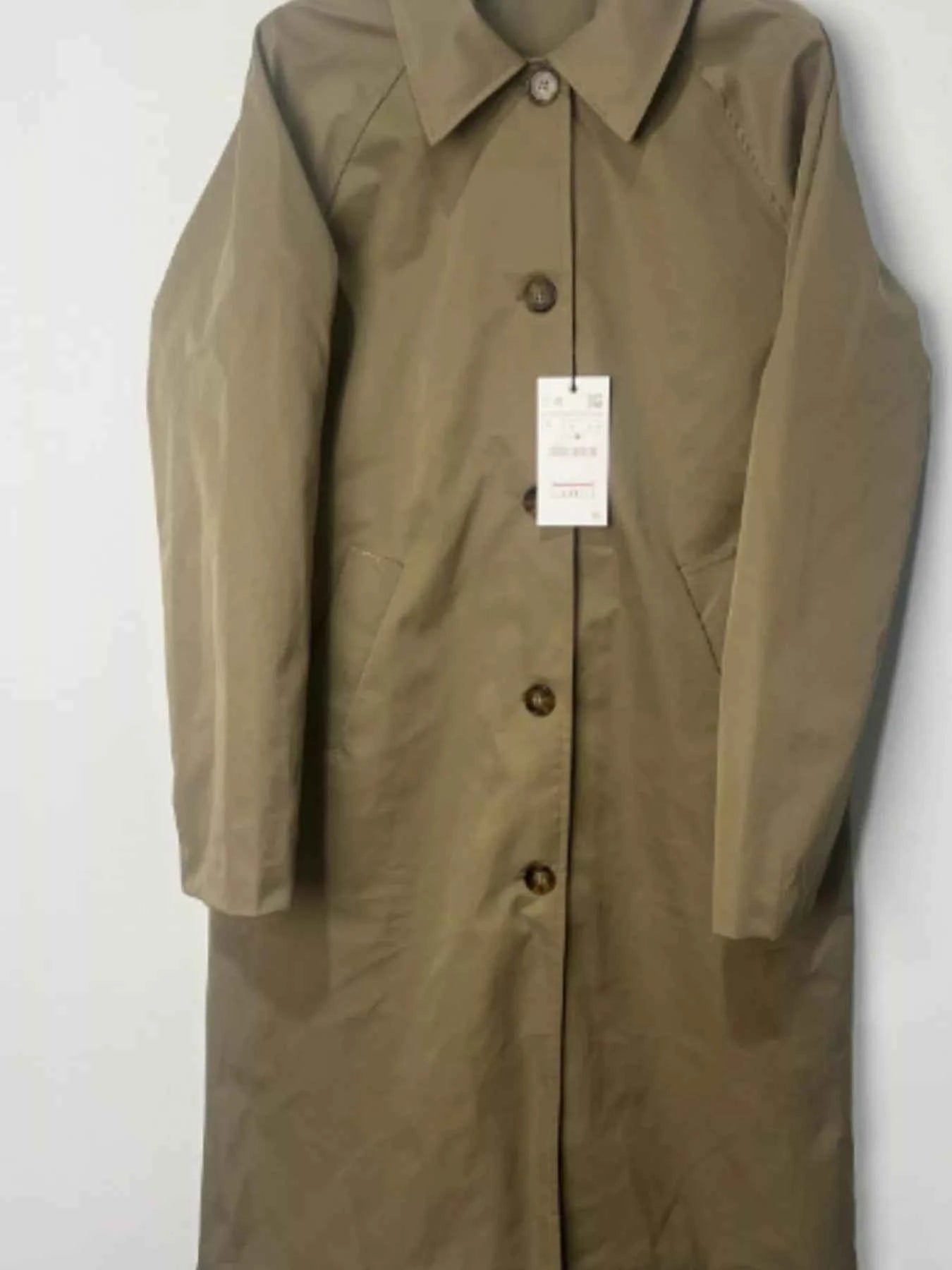 Button Up Raglan Sleeve Trench Coat 26852df54b36489ea31e58000809c857-Max-Origin