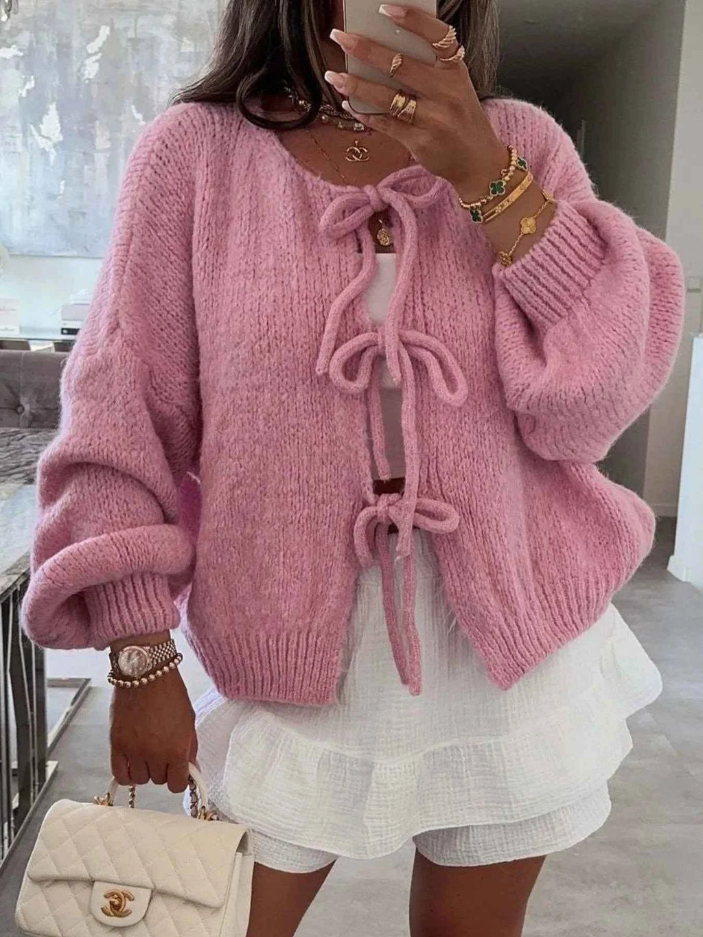 Cozy Bow-Tie Front Knit Cardigan 26931e79-901d-4396-bb23-0c6d28bc4205-Max-Origin