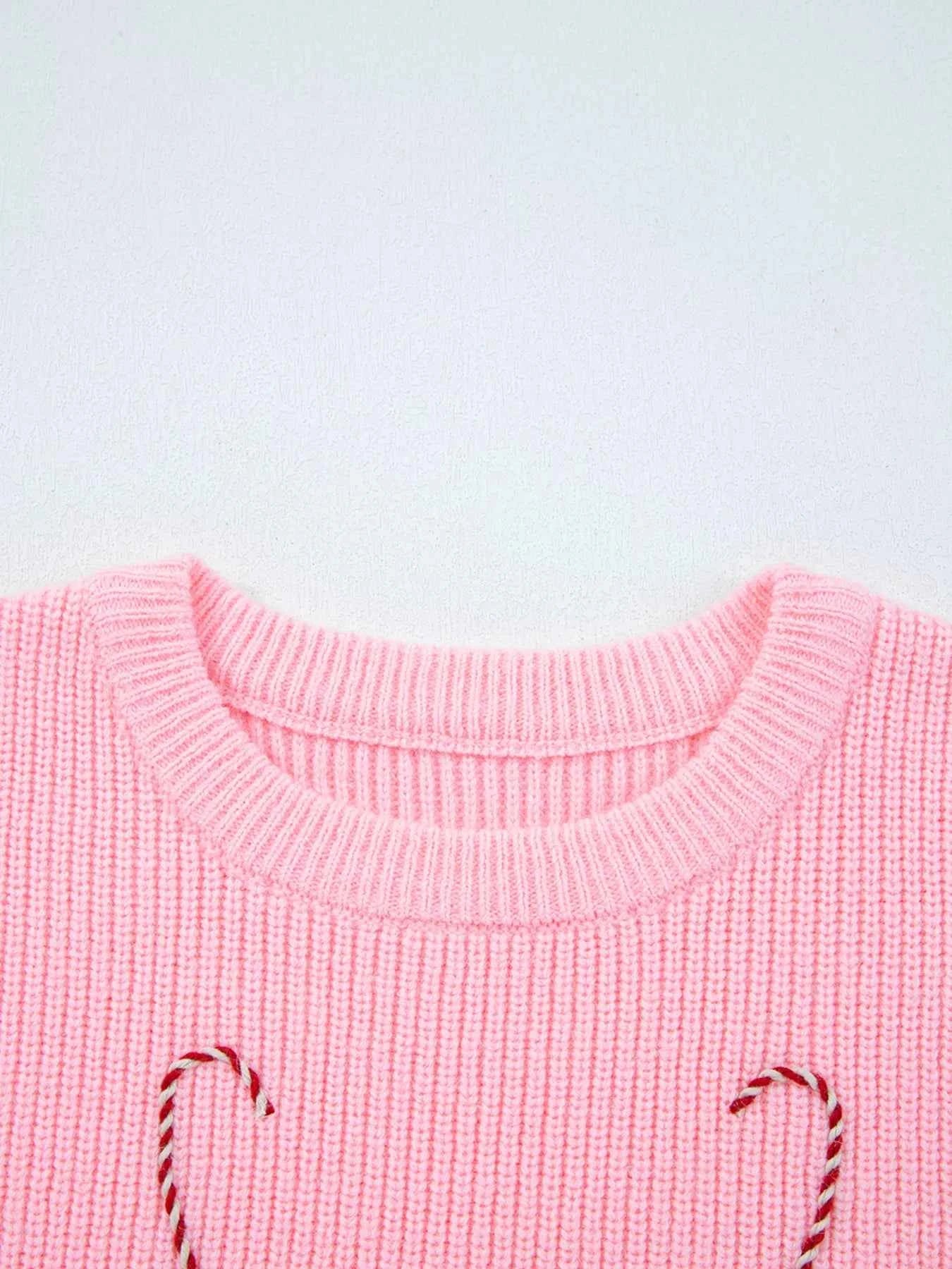 Merry Candy Cane Christmas Crew Neck Sweater 26ad98e3970049668f95971d7fa53de1-Max-Origin