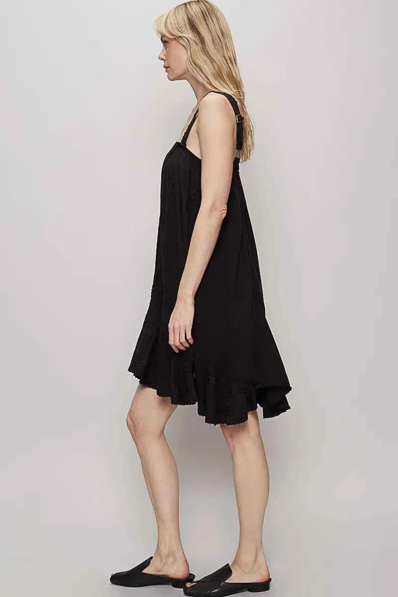 POL Ruffle Hem Sleeveless Mini Dress 26d86542-66e5-4c0c-8572-4b6b0bc8abd8-Max-Origin