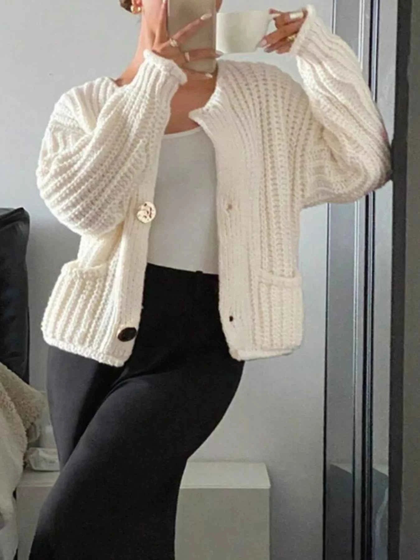 Button Up Dropped Shoulder Cardigan 27271d3e-2f87-494e-aff1-ab7f0b7a2c8c-Max-Origin