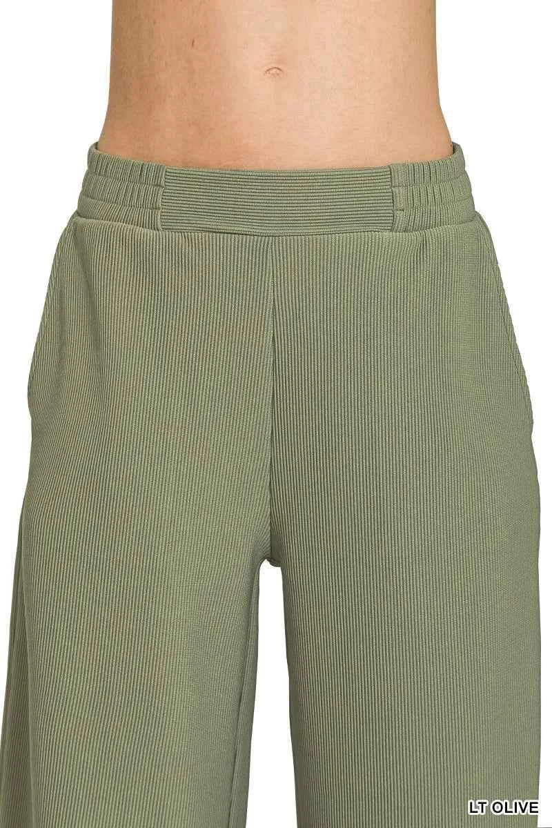 Zenana Ribbed High Neck Half Zip Pullover & Pants Set 27410575ad944c6aba1308cea7bc02d7-Max-Origin