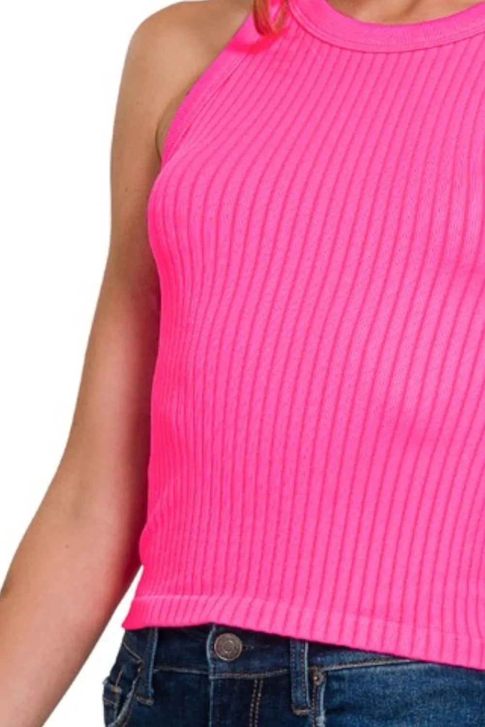 Zenana Seamless Ribbed Crop Tank 27435a19-0ade-4561-b76c-8cc1932533cd-Max-Origin