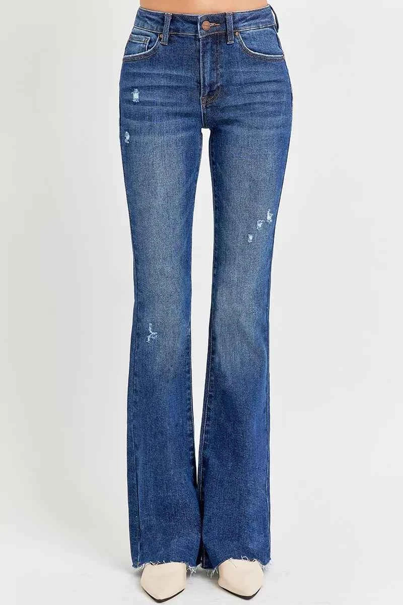 RISEN Full Size Distressed Mid Rise Flare Jeans Plus Size 27d6ce7e298f4ec2bbf15923a3282450-Max-Origin