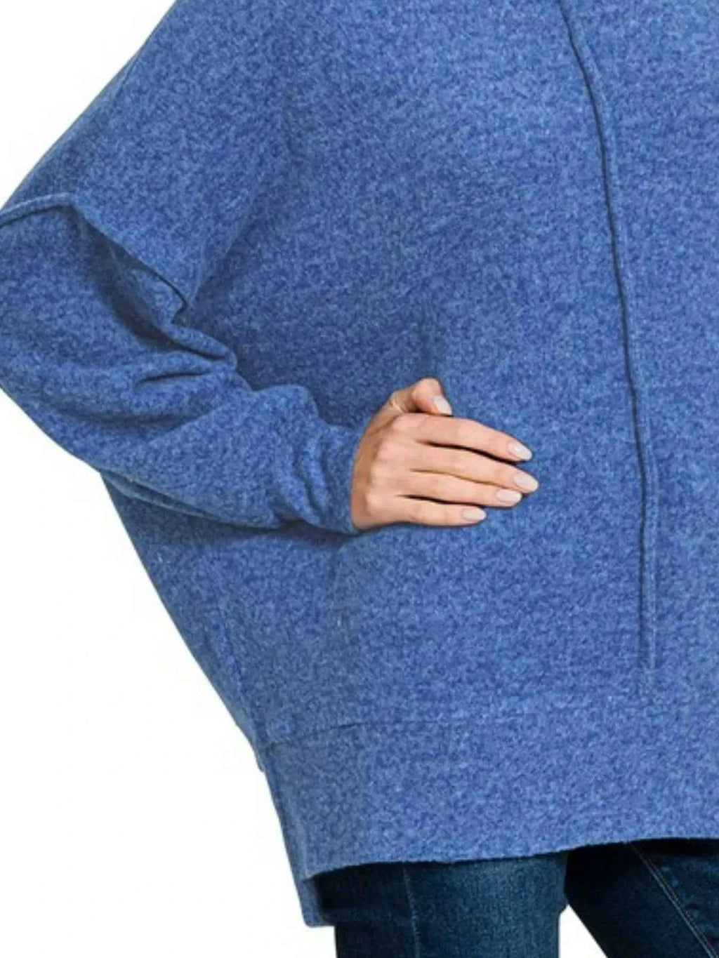 Zenana Brushed Melange Hacci Oversized Sweater 28cb6a89-3868-477e-908c-00d862de241b-Max-Origin