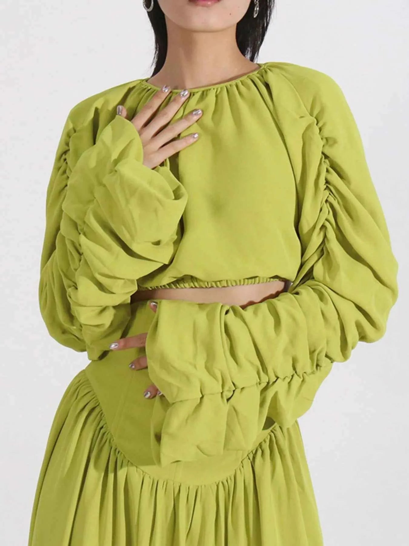Ruched Long Sleeve Top and High Waist Skirt Set 28f52da3-ce37-4497-8f2f-75d25163fb80-Max-Origin