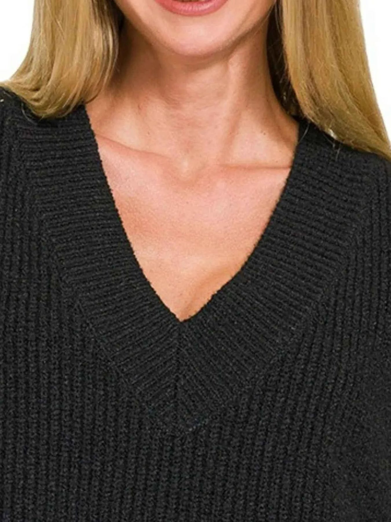 Zenana Oversized Sweater Vest with Side Slit 294dca74-ad46-4a96-a2e0-50caf41d5544-Max-Origin