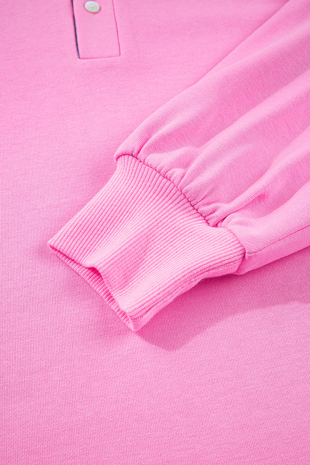 Pink Striped Collar Long Sleeve Ruffle Hem Dress 2995a8870fc25c19