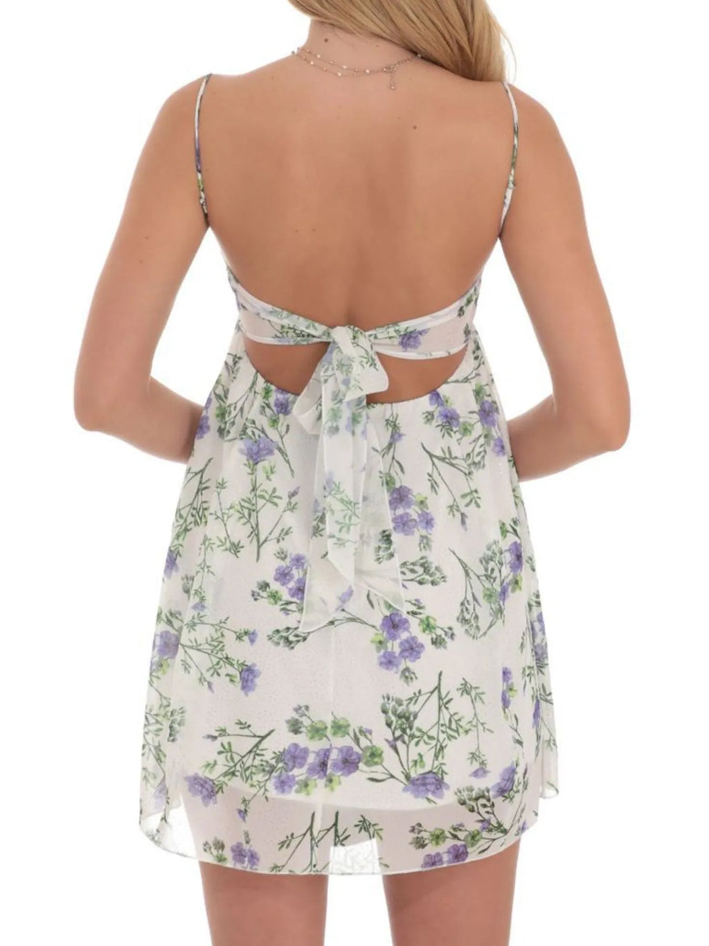 Tie Back Spaghetti Strap Mini Dress 29d6020d-ecce-4560-940a-67fa2e84ee0a-Max-Origin